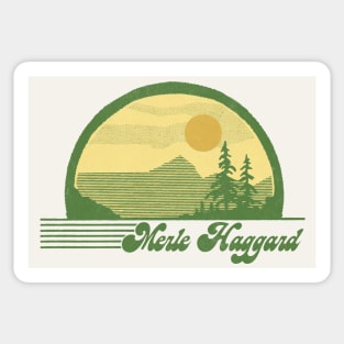 Merle Haggard / Retro Style Country Fan Design Sticker